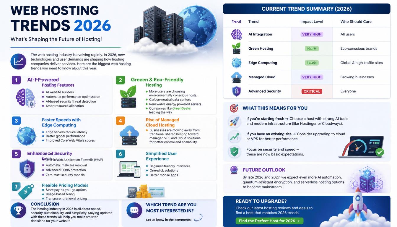 Top Web Hosting Trends in 2026 – What’s Changing This Year